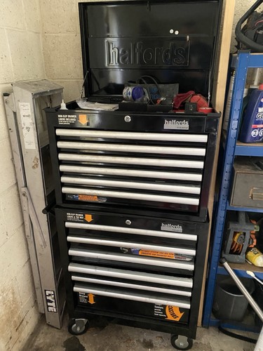 Halfords tool chest with tools - halfords,