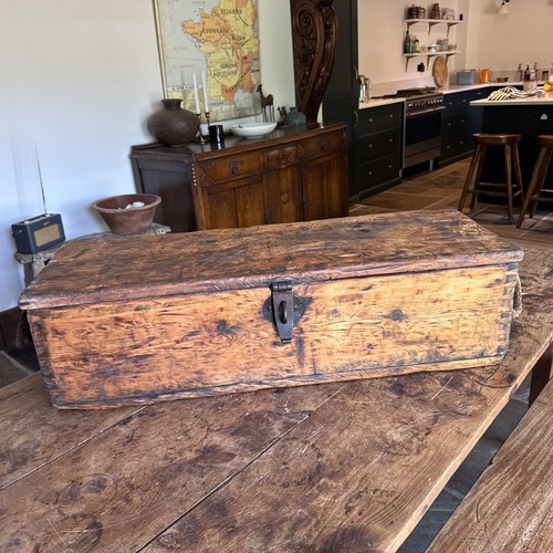 Wooden tool chest vintage - chest, box