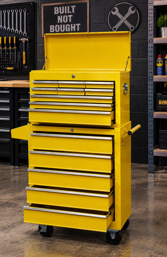 Tool chest large yellow - chest, x-large
